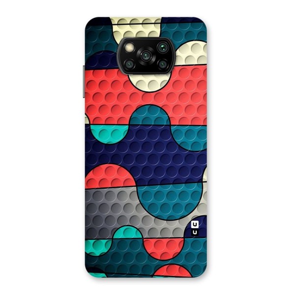Colorful Puzzle Design Back Case for Poco X3