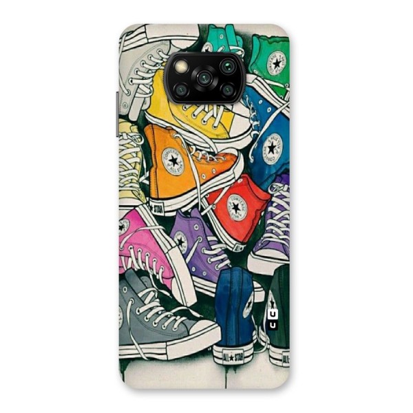 Colorful Shoes Back Case for Poco X3