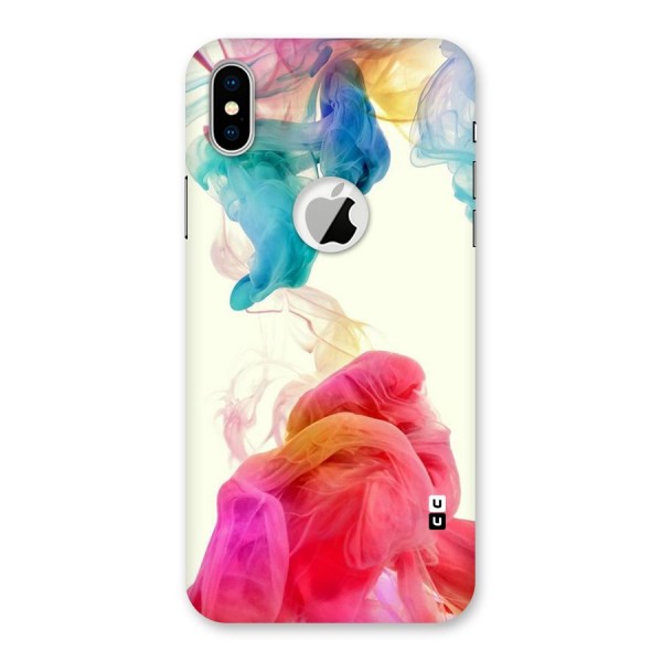 Colorful Splash Back Case for iPhone X Logo Cut