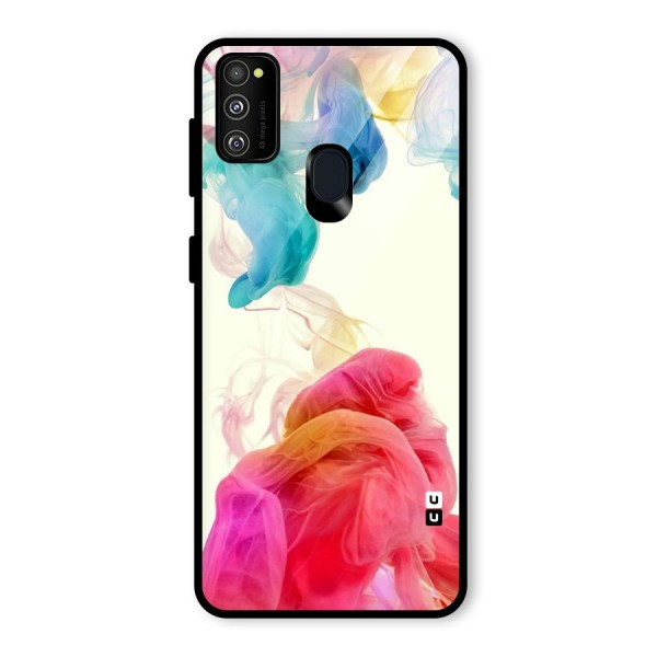 Colorful Splash Glass Back Case for Galaxy M30s
