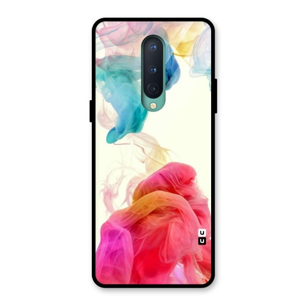 Colorful Splash Glass Back Case for OnePlus 8