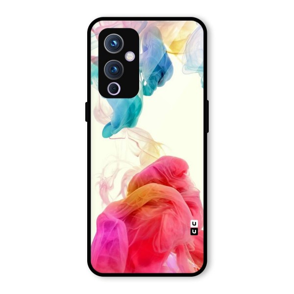 Colorful Splash Glass Back Case for OnePlus 9