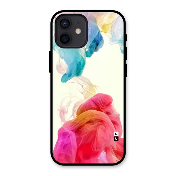 Colorful Splash Glass Back Case for iPhone 12