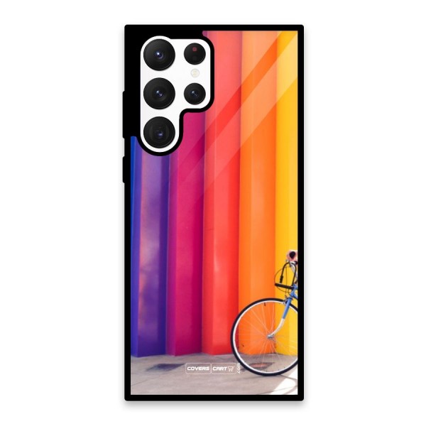 Colorful Walls Glass Back Case for Galaxy S22 Ultra 5G