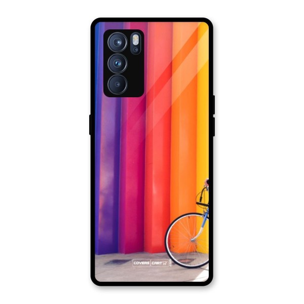 Colorful Walls Glass Back Case for Oppo Reno6 Pro 5G