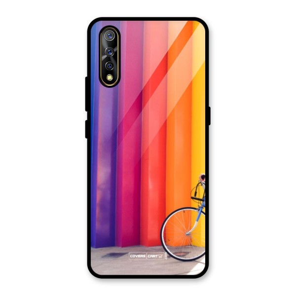 Colorful Walls Glass Back Case for Vivo S1