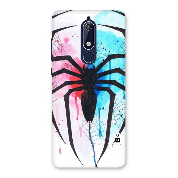 Colorful Web Back Case for Nokia 5.1