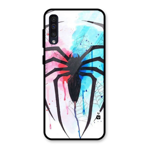Colorful Web Glass Back Case for Galaxy A50s