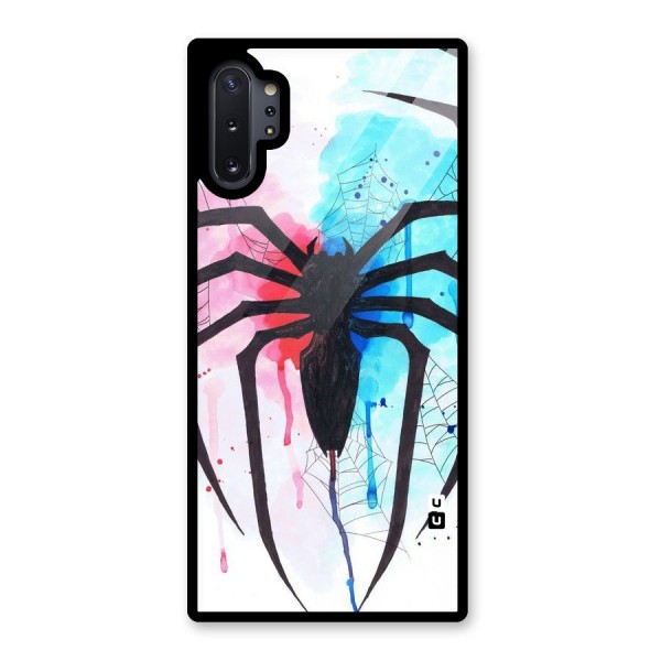 Colorful Web Glass Back Case for Galaxy Note 10 Plus