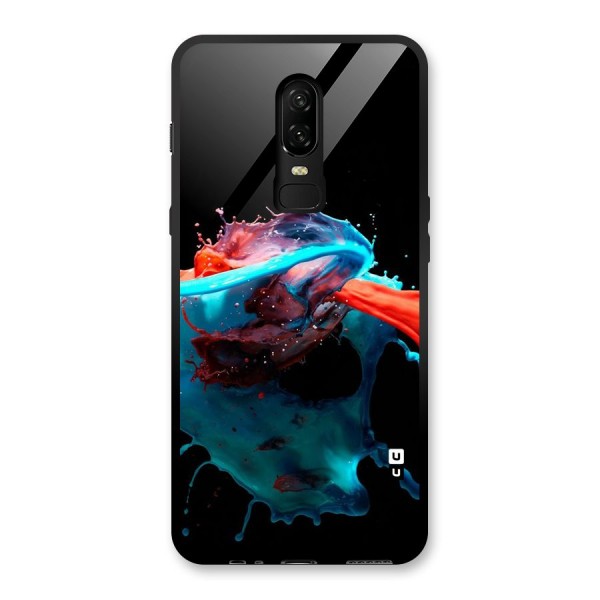 Colour War Glass Back Case for OnePlus 6
