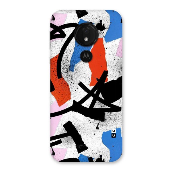 Coloured Abstract Art Back Case for Moto G7 Power