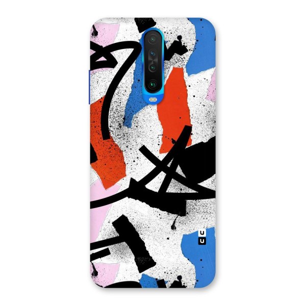 Coloured Abstract Art Back Case for Poco X2