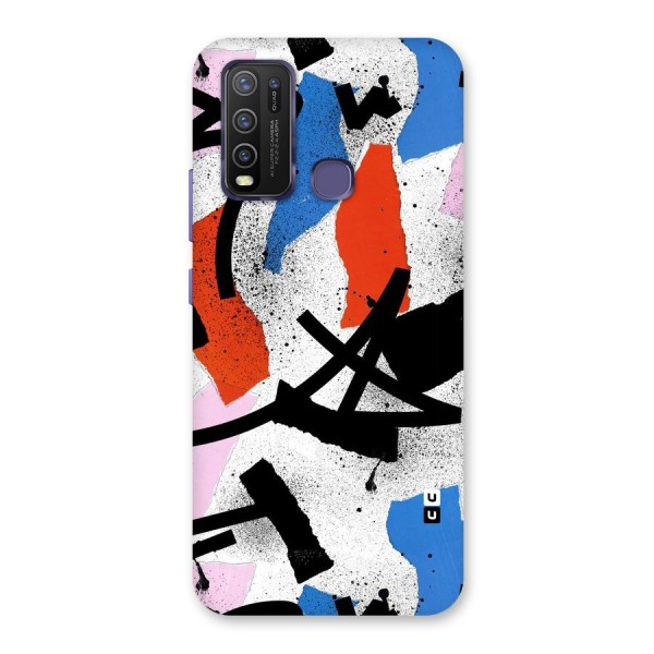 Coloured Abstract Art Back Case for Vivo Y50