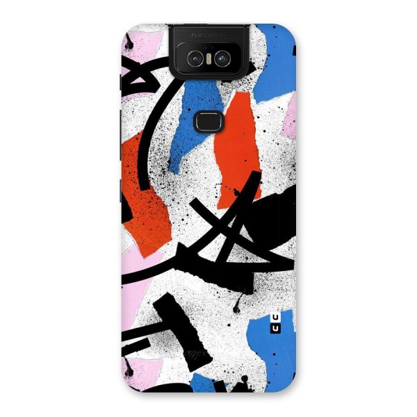 Coloured Abstract Art Back Case for Zenfone 6z