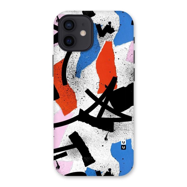 Coloured Abstract Art Back Case for iPhone 12