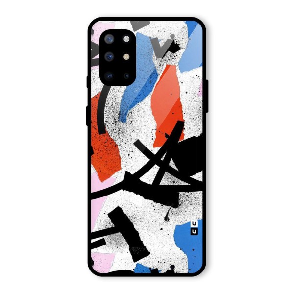 Coloured Abstract Art Glass Back Case for OnePlus 8T