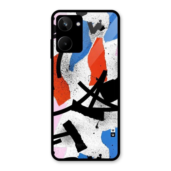 Coloured Abstract Art Glass Back Case for Realme 10