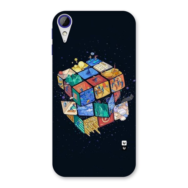 Coloured Rubic Back Case for Desire 830