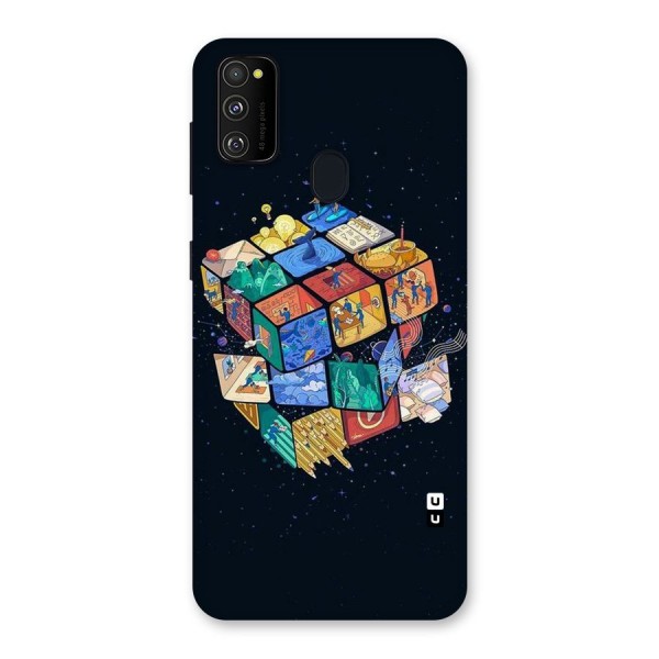 Coloured Rubic Back Case for Galaxy M30s