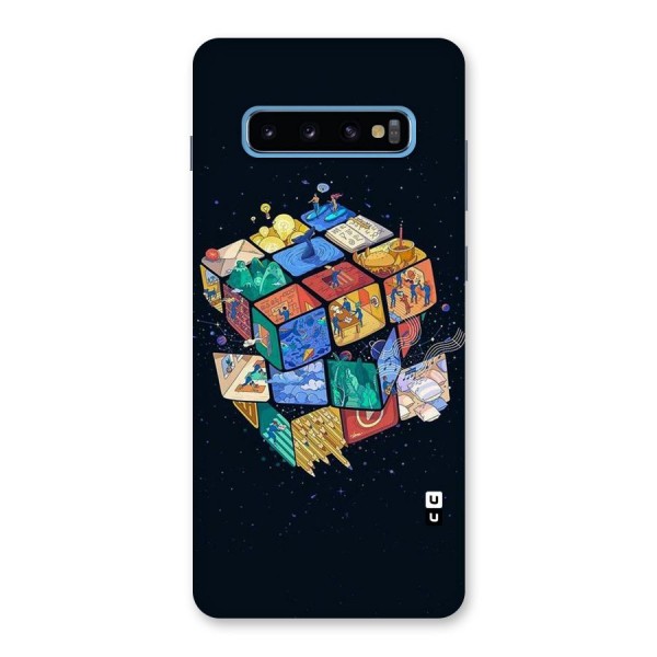 Coloured Rubic Back Case for Galaxy S10 Plus