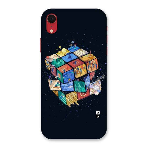 Coloured Rubic Back Case for iPhone XR