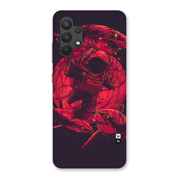 Coloured Spaceman Back Case for Galaxy A32