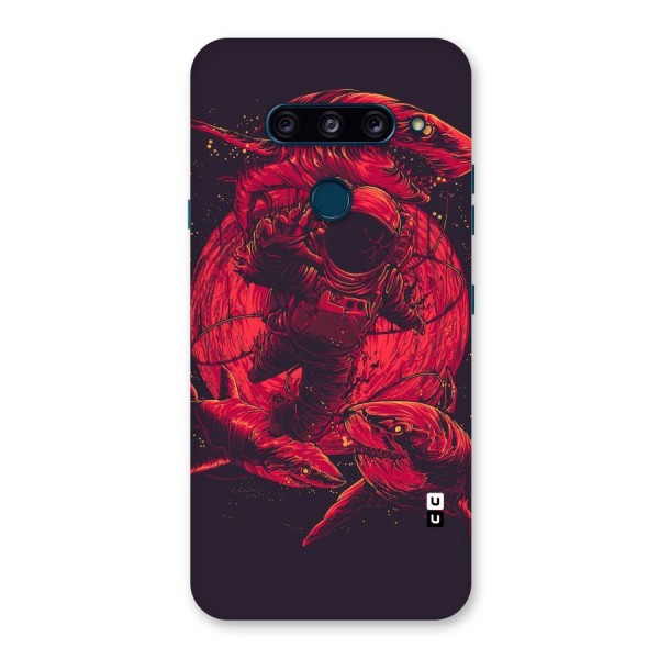 Coloured Spaceman Back Case for LG  V40 ThinQ
