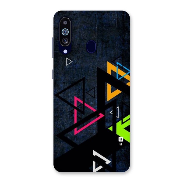 Coloured Triangles Back Case for Galaxy M40