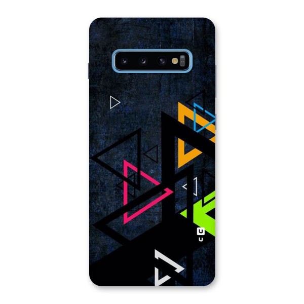 Coloured Triangles Back Case for Galaxy S10 Plus