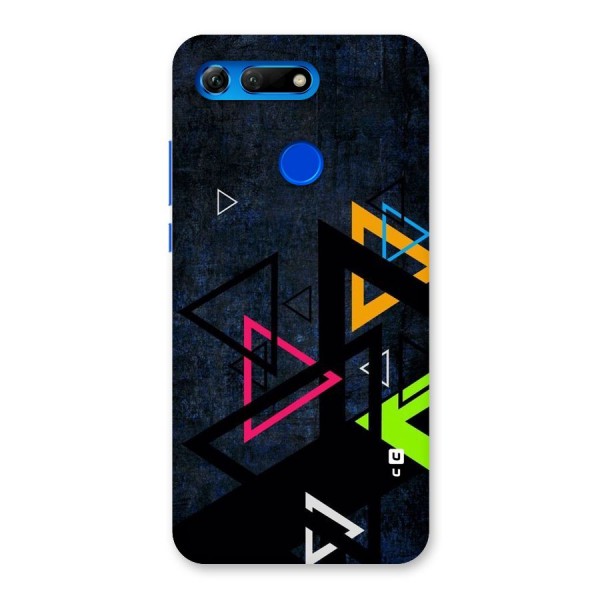 Coloured Triangles Back Case for Honor View 20