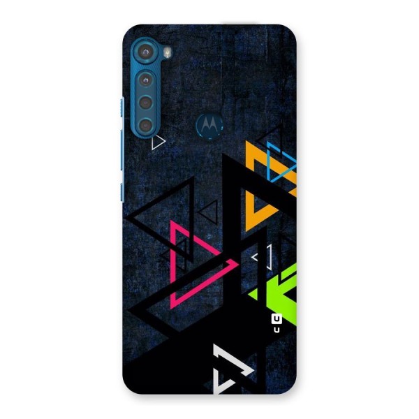 Coloured Triangles Back Case for Motorola One Fusion Plus
