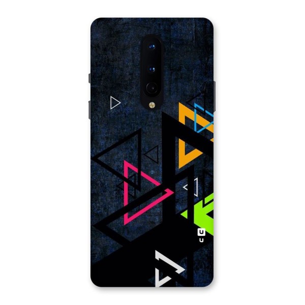 Coloured Triangles Back Case for OnePlus 8