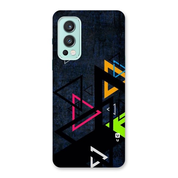 Coloured Triangles Back Case for OnePlus Nord 2 5G