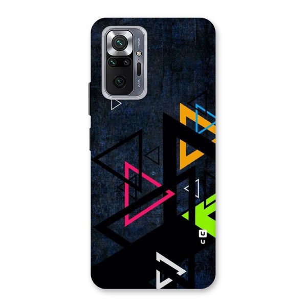 Coloured Triangles Back Case for Redmi Note 10 Pro