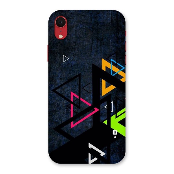 Coloured Triangles Back Case for iPhone XR