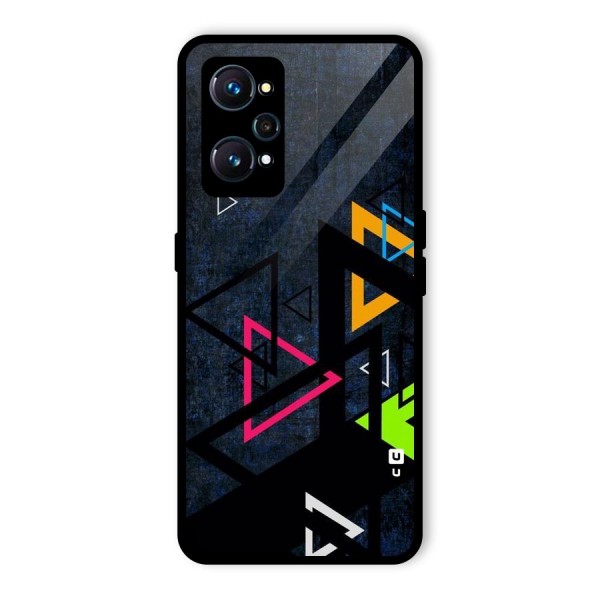 Coloured Triangles Glass Back Case for Realme GT Neo2