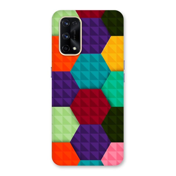 Colourful Abstract Glass Back Case for Realme X7 Pro