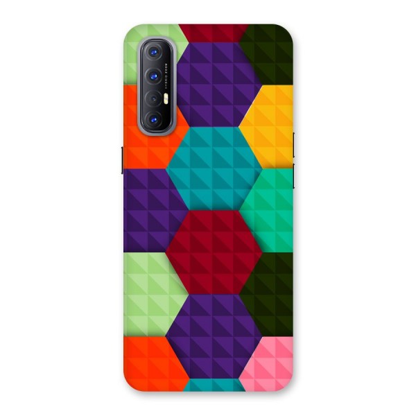Colourful Abstract Back Case for Reno3 Pro
