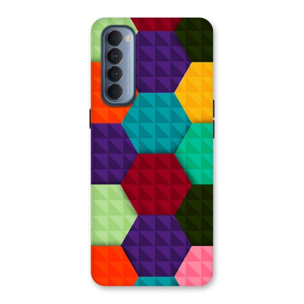Colourful Abstract Back Case for Reno4 Pro