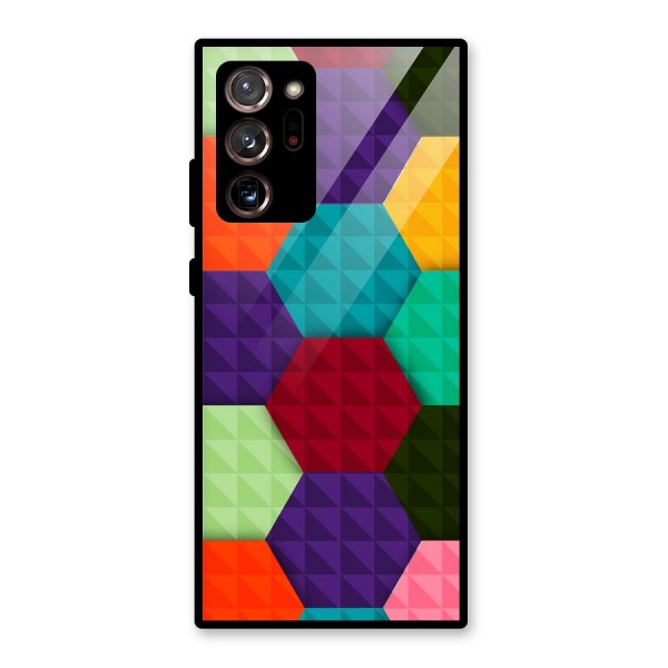 Colourful Abstract Glass Back Case for Galaxy Note 20 Ultra