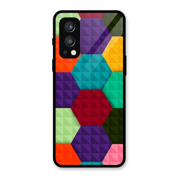 Colourful Abstract Glass Back Case for OnePlus Nord 2 5G