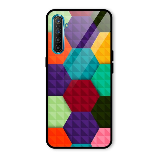 Colourful Abstract Glass Back Case for Realme XT