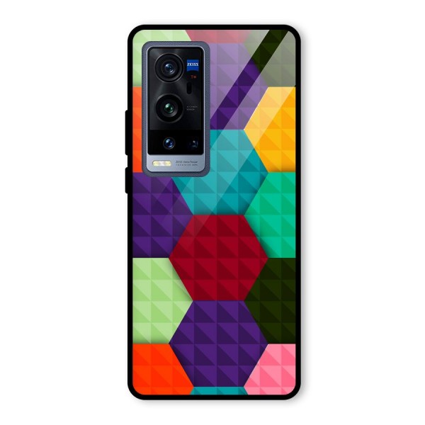 Colourful Abstract Glass Back Case for Vivo X60 Pro Plus