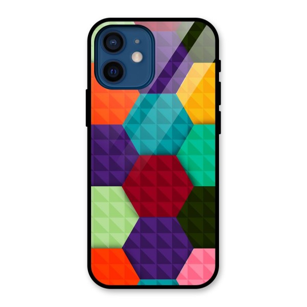 Colourful Abstract Glass Back Case for iPhone 12 Mini