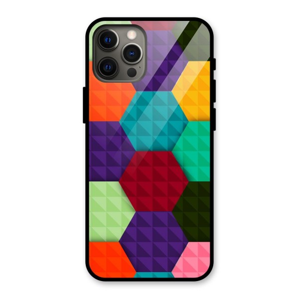 Colourful Abstract Glass Back Case for iPhone 12 Pro Max