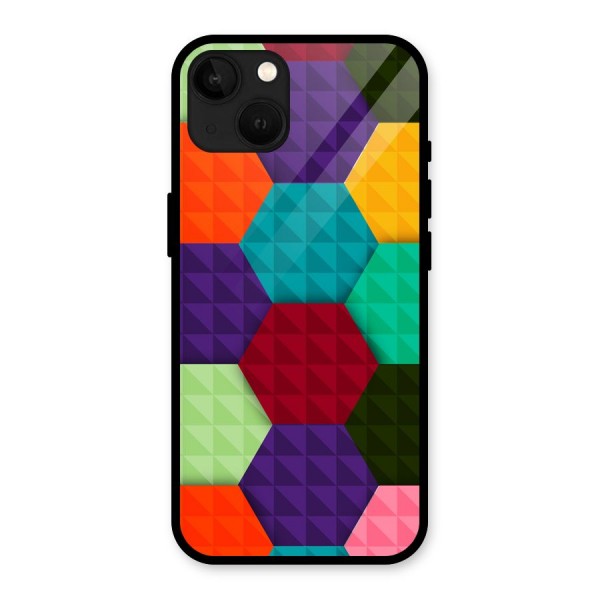 Colourful Abstract Glass Back Case for iPhone 13