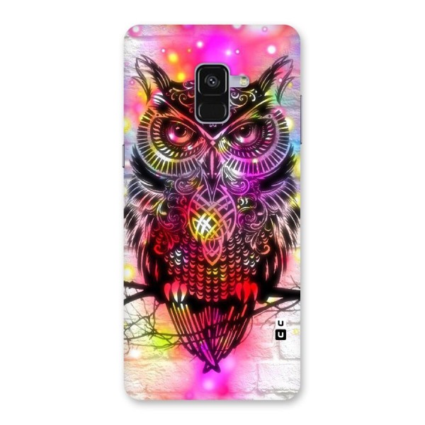 Colourful Owl Back Case for Galaxy A8 Plus