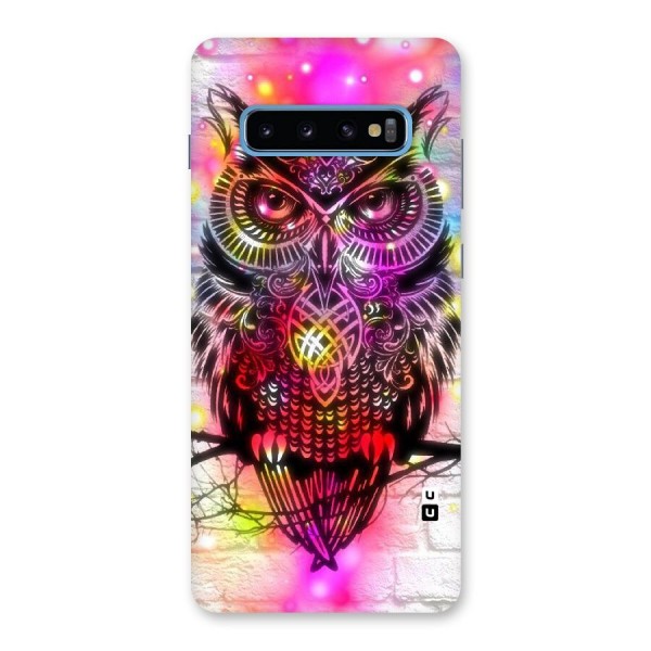 Colourful Owl Back Case for Galaxy S10 Plus