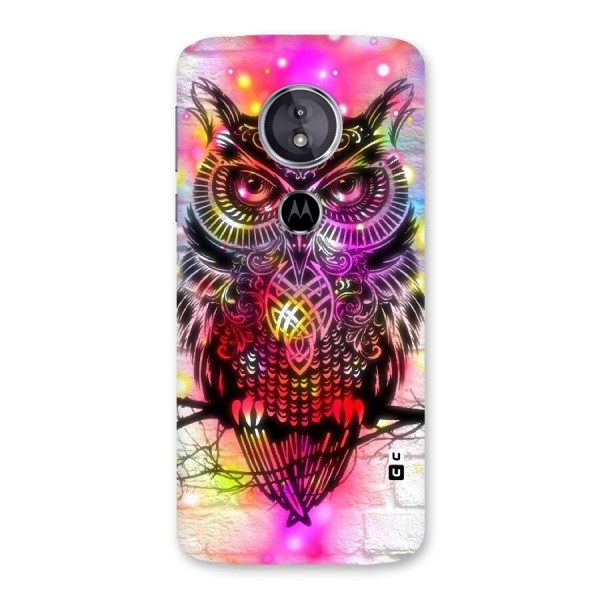 Colourful Owl Back Case for Moto E5