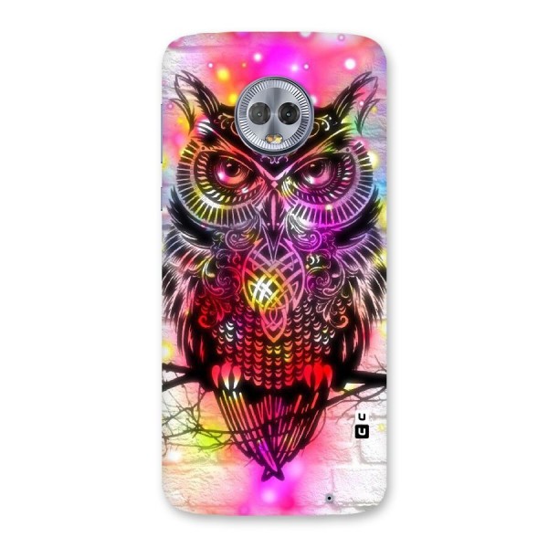 Colourful Owl Back Case for Moto G6 Plus